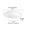 Smarty Had A Party 12 oz Solid White Edge Rim Round Disposable Plastic Soup Bowls 120 Bowls, 120PK 111WH-CASE - alternate 2